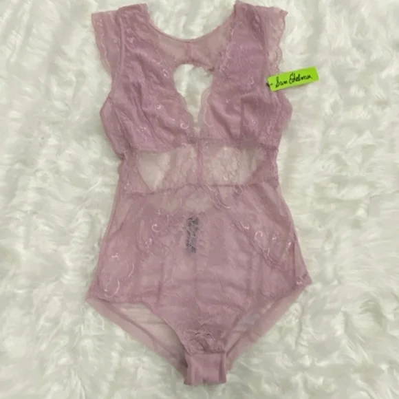 Dawn Pink Lace Sam Edelman Bodysuit - Picture 4 of 5